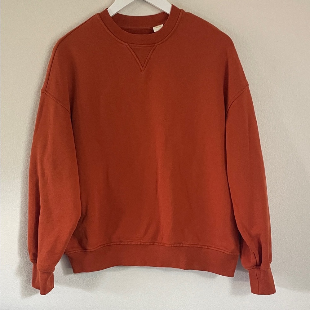 Levi's Women's Vibrant Orange Crewneck Sweater